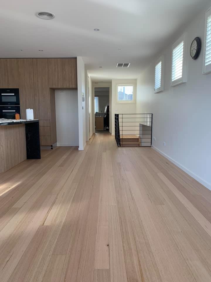 Timber floor sanding and polishing project completed by Top Gun